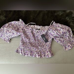 Lulus cropped blouse